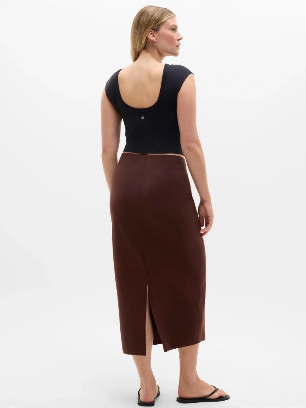 NWT Athleta Be Free Brownstone Maxi Skirt Size XL (#757016)